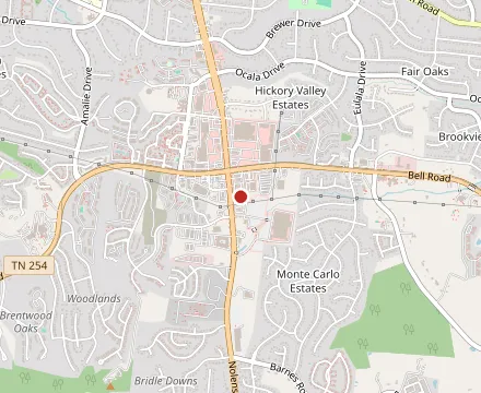 Map showing Prince's Hot Chicken South