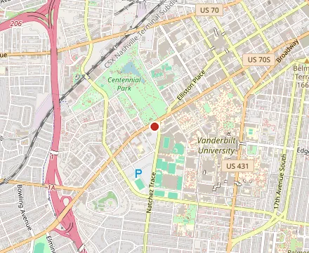 Map showing J. Alexander's Restaurant