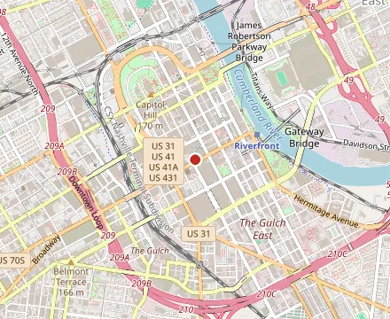 Map showing Eddie V's Prime Seafood