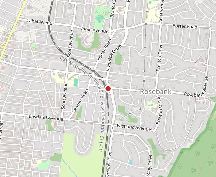 Map showing Grillshack Fries and Burgers - East Nashville