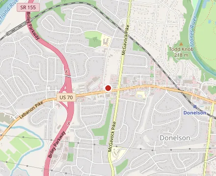 Map showing TennFold Brewing