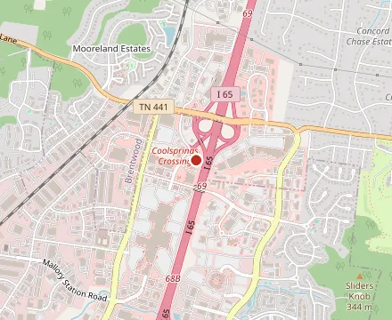 Map showing Stoney River