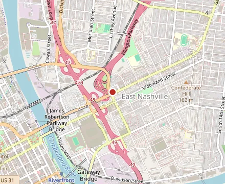 Map showing Noir Kitchen & Cocktails