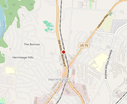 Map showing Flat Tire Diner