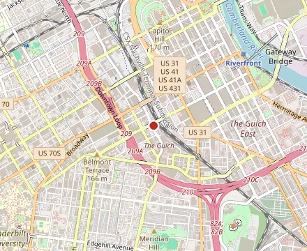 Map showing Milk & Honey