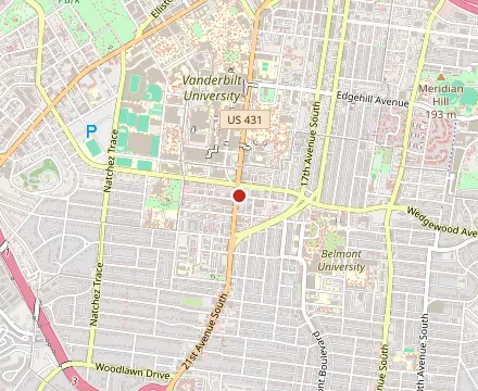 Map showing The Pancake Pantry
