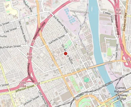 Map showing 5th & Taylor